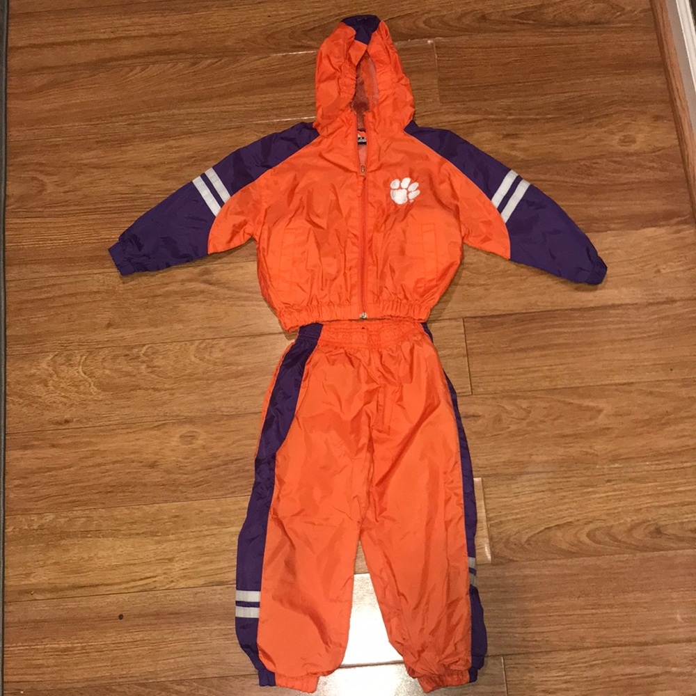 Clemson warmup jacket &.pants size 3T